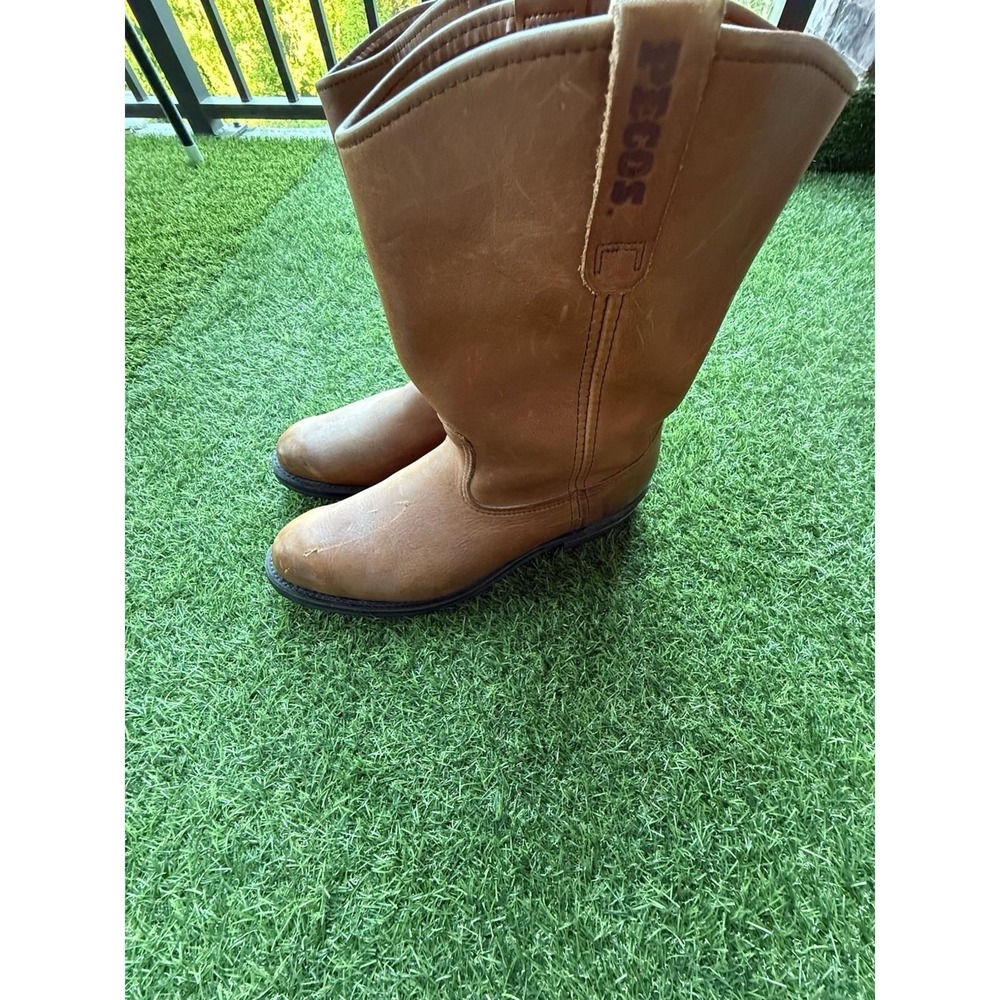 MENS WORK RED WING USA HUNTING LEATHER COWBOY WELLINGTON BOOTS Size 12